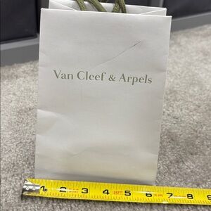 Van Cleef & Arpels White and Green Gift Bag